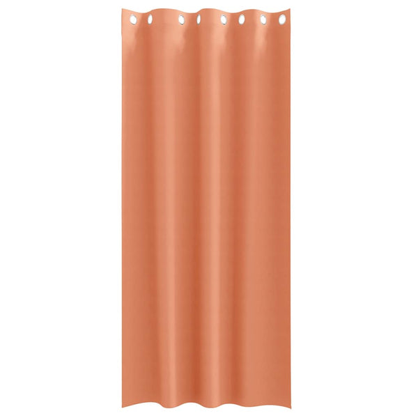 Pimentävä verho renkailla 2 kpl Terrakotta 245 x 140 cm