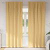 Pimentävä verho renkailla 2 kpl Beige 225 x 140 cm Polyesteri