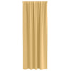Pimentävä verho renkailla 2 kpl Beige 260 x 140 cm Polyesteri