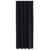 Pimentävä verho renkailla 2 kpl Musta 245 x 140 cm Polyesteri