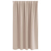 Pimentävä verho renkailla 2 kpl Taupe 140 x 140 cm Polyesteri