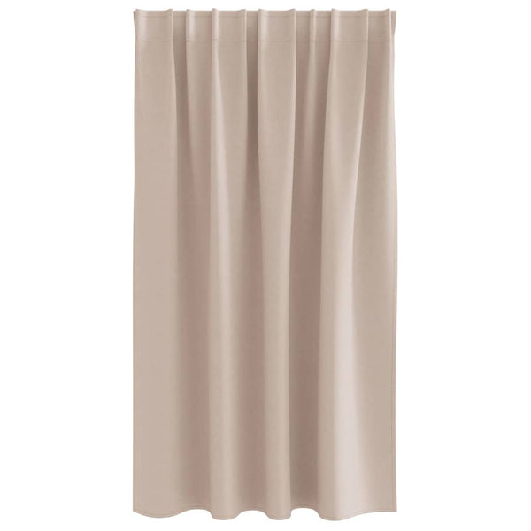 Pimentävä verho renkailla 2 kpl Taupe 140 x 140 cm Polyesteri