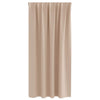 Pimentävä verho renkailla 2 kpl Taupe 175 x 140 cm Polyesteri