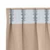 Pimentävä verho renkailla 2 kpl Taupe 225 x 140 cm Polyesteri