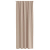 Pimentävä verho renkailla 2 kpl Taupe 225 x 140 cm Polyesteri