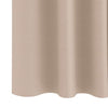 Pimentävä verho renkailla 2 kpl Taupe 245 x 140 cm Polyesteri