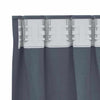 Pimentävä verho renkailla 2 kpl Antrasiitti 140 x 140 cm