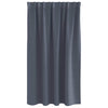 Pimentävä verho renkailla 2 kpl Antrasiitti 140 x 140 cm