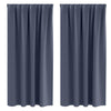 Pimentävä verho renkailla 2 kpl Antrasiitti 175 x 140 cm