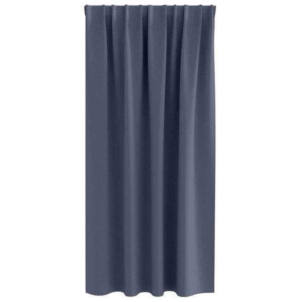 Pimentävä verho renkailla 2 kpl Antrasiitti 175 x 140 cm