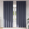 Pimentävä verho renkailla 2 kpl Antrasiitti 225 x 140 cm