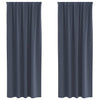 Pimentävä verho renkailla 2 kpl Antrasiitti 245 x 140 cm