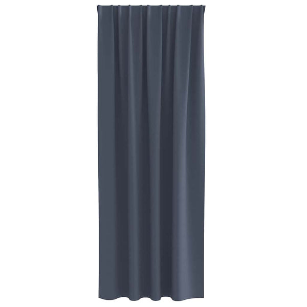 Pimentävä verho renkailla 2 kpl Antrasiitti 245 x 140 cm
