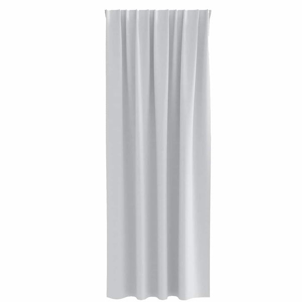 Pimentävä verho renkailla 2 kpl Vaalea harmaa 245 x 140 cm