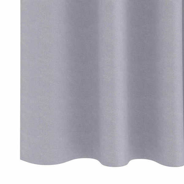 Pimentävä verho renkailla 2 kpl Metalli harmaa 175 x 140 cm