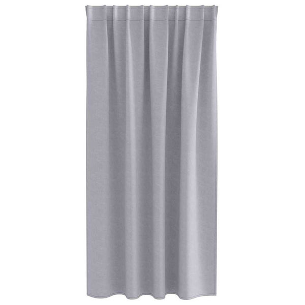 Pimentävä verho renkailla 2 kpl Metalli harmaa 175 x 140 cm