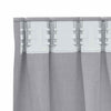 Pimentävä verho renkailla 2 kpl Metalli harmaa 245 x 140 cm
