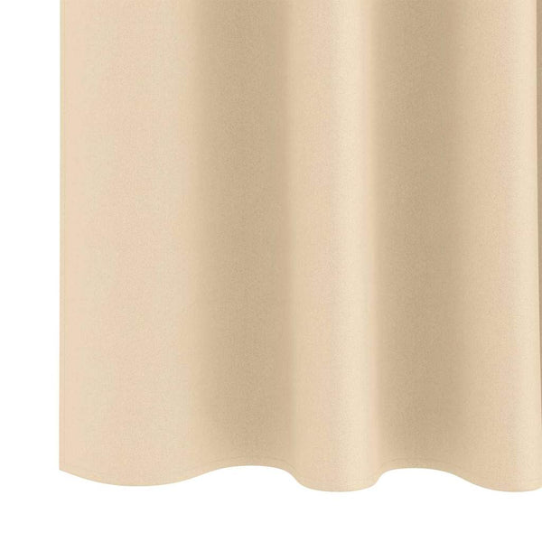 Pimentävä verho renkailla 2 kpl Kerma 175 x 140 cm Polyesteri