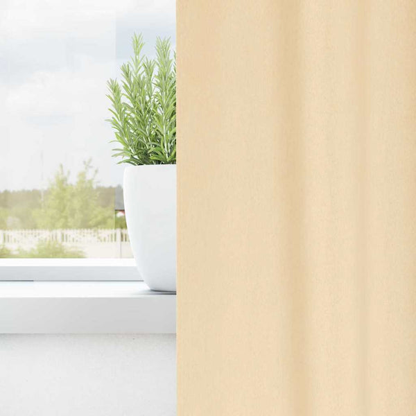 Pimentävä verho renkailla 2 kpl Kerma 175 x 140 cm Polyesteri