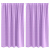 Pimentävä verho renkailla 2 kpl Violetti 140 x 140 cm