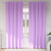 Pimentävä verho renkailla 2 kpl Violetti 260 x 140 cm