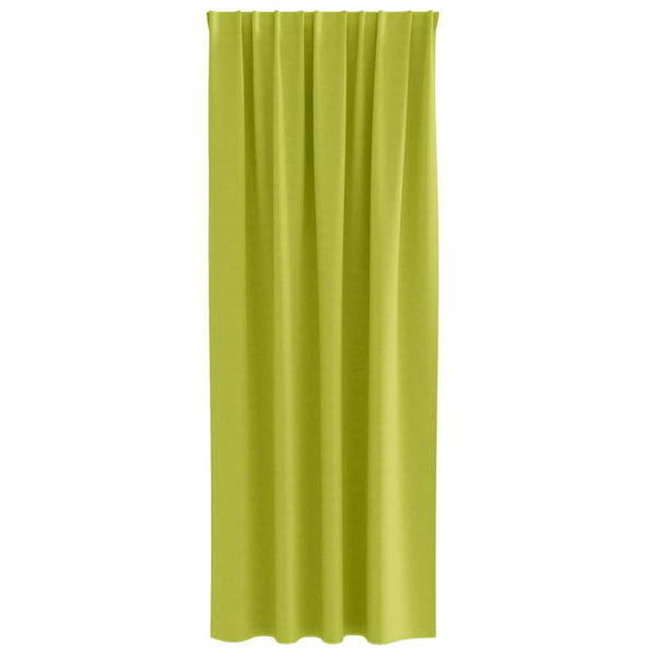 Pimentävä verho renkailla 2 kpl Vihreä 260 x 140 cm Polyesteri
