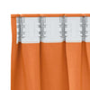 Pimentävä verho renkailla 2 kpl Oranssi 175 x 140 cm Polyesteri