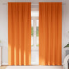 Pimentävä verho renkailla 2 kpl Hehkuva oranssi 245 x 140 cm