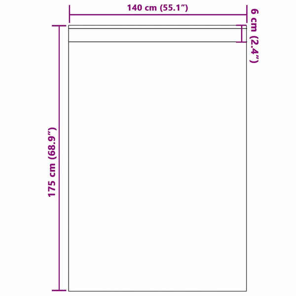 Pimentävä verho renkailla 2 kpl Terrakotta 175 x 140 cm