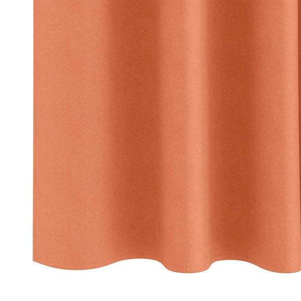 Pimentävä verho renkailla 2 kpl Terrakotta 225 x 140 cm