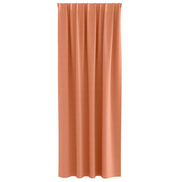 Pimentävä verho renkailla 2 kpl Terrakotta 225 x 140 cm