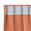 Pimentävä verho renkailla 2 kpl Terrakotta 245 x 140 cm