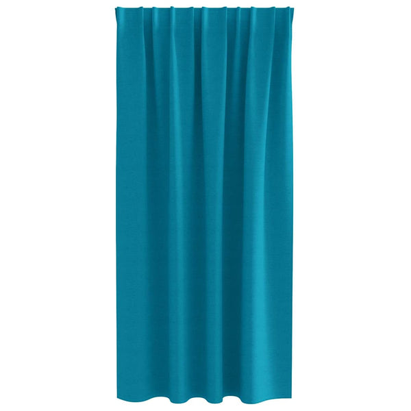 Pimentävä verho renkailla 2 kpl Turkoosi 175 x 140 cm