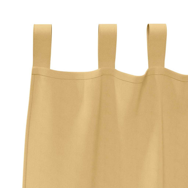 Pimentävä verho renkailla 2 kpl Beige 225 x 140 cm Polyesteri