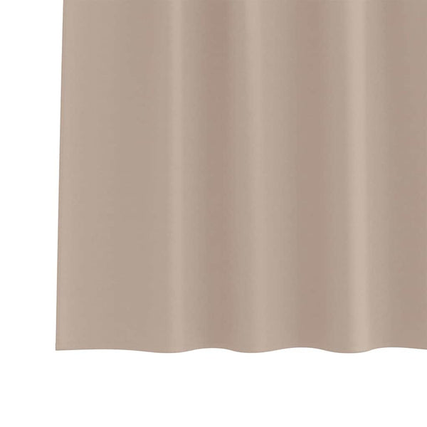 Pimentävä verho renkailla 2 kpl Taupe 225 x 140 cm Polyesteri