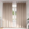 Pimentävä verho renkailla 2 kpl Taupe 225 x 140 cm Polyesteri