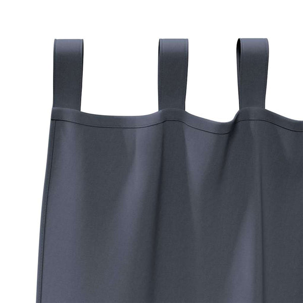Pimentävä verho renkailla 2 kpl Antrasiitti 245 x 140 cm