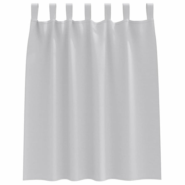 Pimentävä verho renkailla 2 kpl Vaaleanharmaa 140 x 140 cm