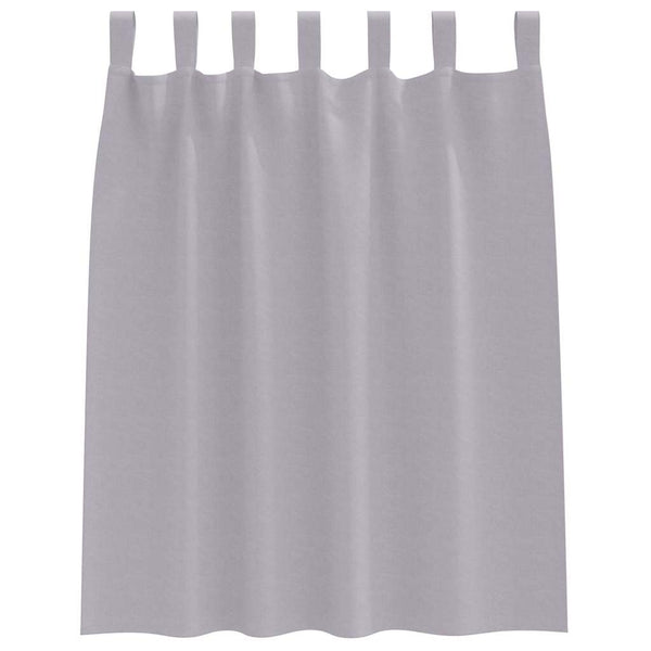 Pimentävä verho renkailla 2 kpl Metalli harmaa 140 x 140 cm