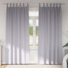 Pimentävä verho renkailla 2 kpl Metalli harmaa 245 x 140 cm