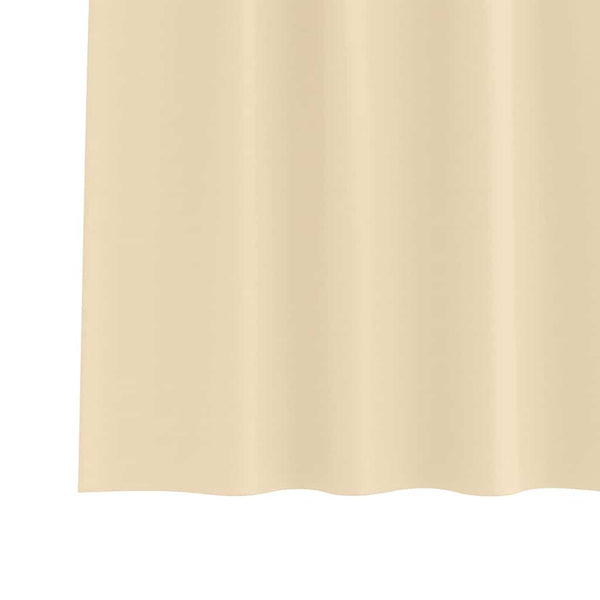Pimentävä verho renkailla 2 kpl Kerma 245 x 140 cm Polyesteri