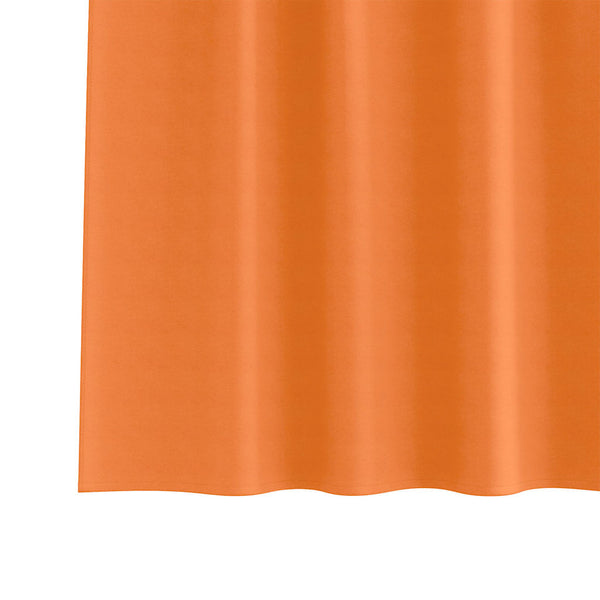 Pimentävä verho renkailla 2 kpl Hehkuva oranssi 225 x 140 cm