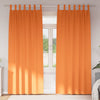 Pimentävä verho renkailla 2 kpl Hehkuva oranssi 225 x 140 cm