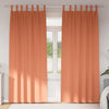 Pimentävä verho renkailla 2 kpl Terrakotta 260 x 140 cm