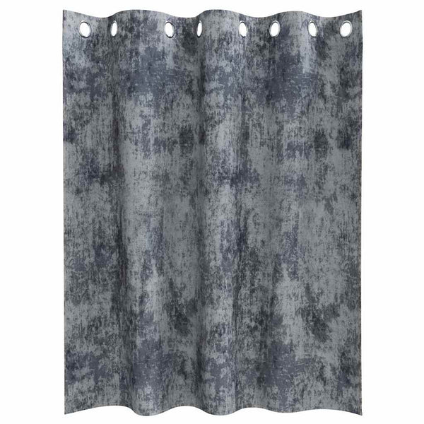 Samettiverhot 2 kpl Harmaa hopea 140 x 140 cm Sametti
