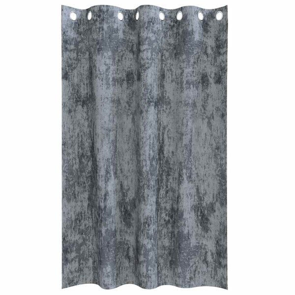 Samettiverhot 2 kpl Harmaa hopea 175 x 140 cm Sametti