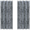 Samettiverhot 2 kpl Harmaa hopea 225 x 140 cm Sametti