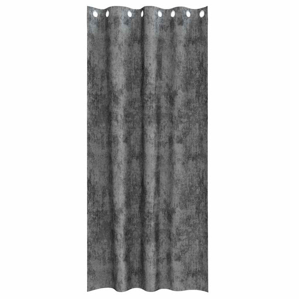 Samettiverhot 2 kpl Harmaa 245 x 140 cm Sametti