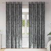 Samettiverhot 2 kpl Harmaa 260 x 140 cm Sametti