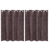 Samettiverhot 2 kpl Ruskea 140 x 140 cm Sametti